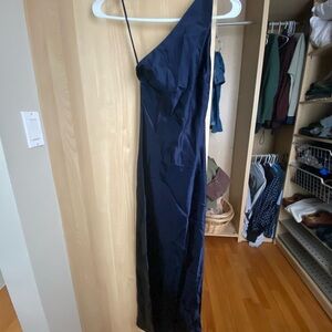 NWT & Other Stories Navy Satin Dress